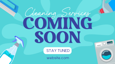 Coming Soon Cleaning Services Facebook event cover Image Preview