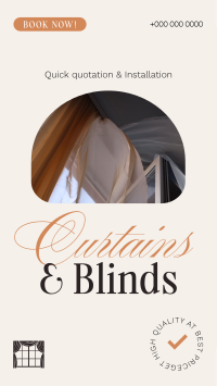 High Quality Curtains & Blinds Instagram Reel Design