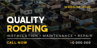 Quality Roofing Services Twitter Post Design