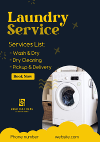 Laundry Bubbles Flyer Design