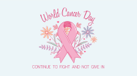 Cancer Day Floral Zoom Background Image Preview