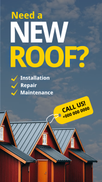 Roofing Service Call Now YouTube Short Design