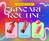Daytime Skincare Routine Facebook Post Design