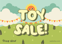 Cute Toy Sale Postcard Image Preview