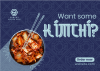 Order Healthy Kimchi Postcard Design