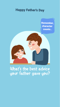 Best Dad Advice Instagram Story Design