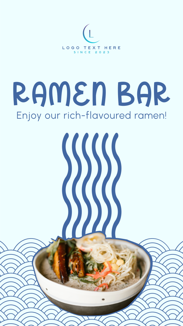 Ramen Restaurant Facebook Story Design