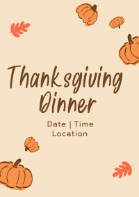 Thanksgiving Dinner Poster Image Preview