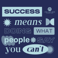 Quirky Success Quote Linkedin Post Image Preview