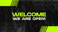 Grunge Welcome Texture  Facebook Event Cover Design