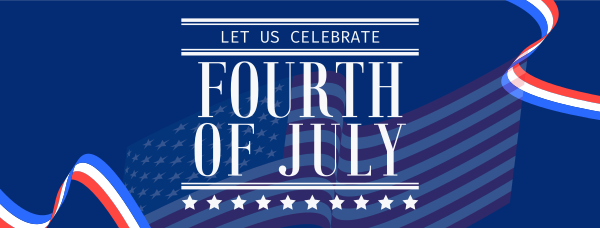 4th of July Greeting Facebook Cover Design