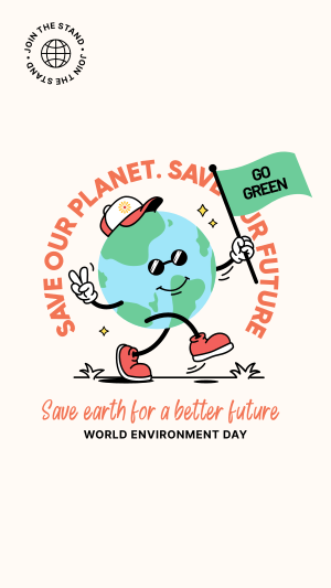 World Environment Day Mascot Facebook story Image Preview