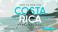 Welcome To Costa Rica Facebook Event Cover Design