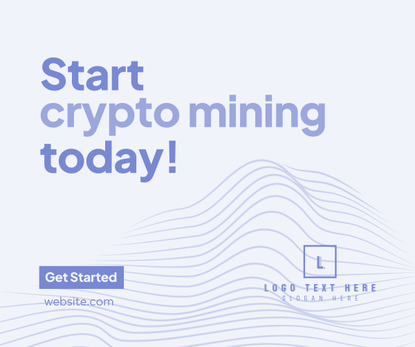 Crypto Mining Facebook Post Design