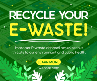 Recycle your E-waste Facebook post Image Preview