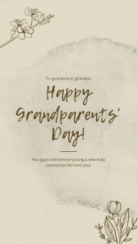 Flower Grandparent's Day Facebook Story Image Preview