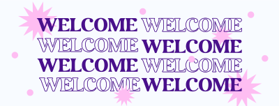 Welcome Shapes Facebook cover Image Preview