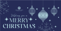 Christmas Decorative  Ornaments Facebook Ad Design