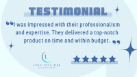 Conservative Customer Testimonial Feedback Animation Preview
