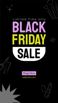 Black Friday Beauty Facebook story Image Preview