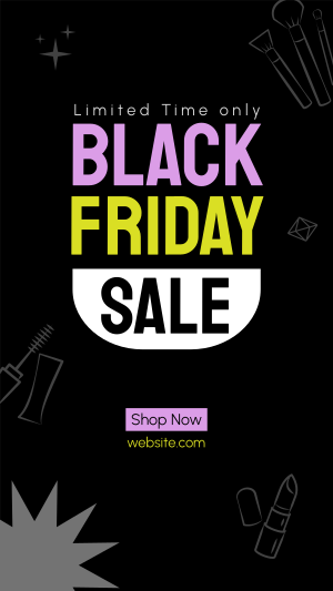 Black Friday Beauty Facebook story Image Preview