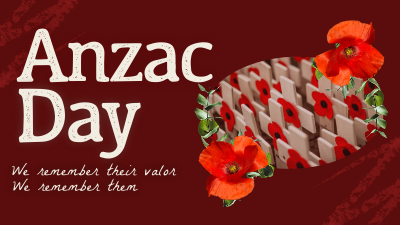 Rustic Anzac Day Facebook event cover Image Preview