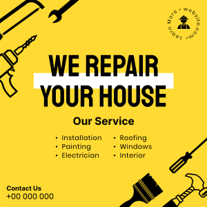 Your House Repair Instagram post Image Preview