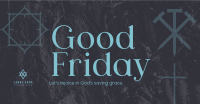 Minimalist Good Friday Greeting  Facebook ad Image Preview