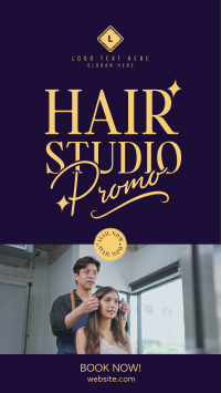 Hair Studio Promo TikTok Video Design