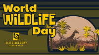 Modern World Wildlife Day Facebook event cover Image Preview