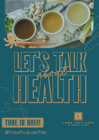 Health Wellness Podcast Flyer Image Preview
