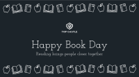 Book Day Message Facebook Event Cover Design