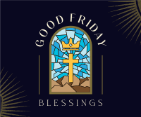 Good Friday Blessings Facebook Post Design