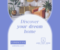 Dream Home Real Estate Facebook Post Design