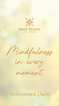 Mindfulness Quote TikTok Video Image Preview