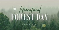 Minimalist Forest Day Facebook ad Image Preview