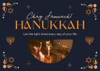 Hanukkah Celebration Postcard Image Preview