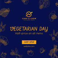 Vegetarian Day Sale Instagram post Image Preview