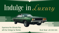 Luxury Vintage Car Facebook event cover Image Preview