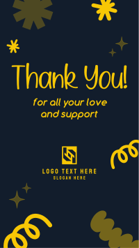 Abstract Shapes Thank You Instagram story Image Preview