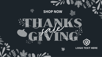 Thanksgiving Autumn Sale Facebook event cover Image Preview
