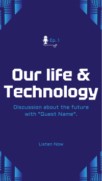 Life & Technology Podcast Instagram Story Design