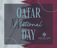 Qatar National Day Greeting Facebook Post Design