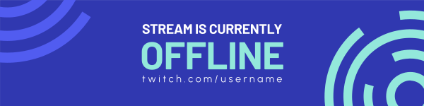 Offline Ripples Twitch Banner Design Image Preview