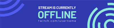 Offline Ripples Twitch Banner Image Preview