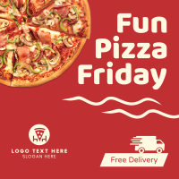 Fun Pizza Friday Instagram post Image Preview
