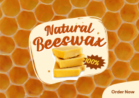 Pure Natural Beeswax Postcard Image Preview