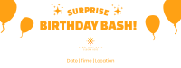 Surprise Birthday Bash Facebook cover Image Preview