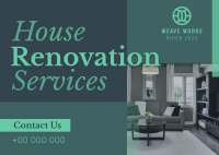 Fast Renovation Service Postcard Image Preview