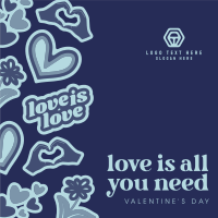 Valentine Love Instagram post Image Preview